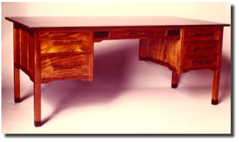 Desk, 36x72x30, koa, pheasant wood