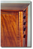 File cabinet, 18w x 23d x 44h, curly koa
